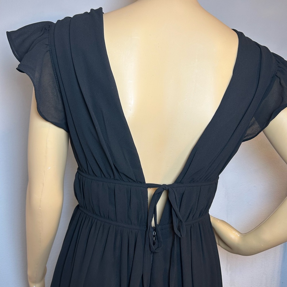 Lulus I'm All Yours Black Ruffled Maxi Dress Size Small New NWT - Picture 9 of 17